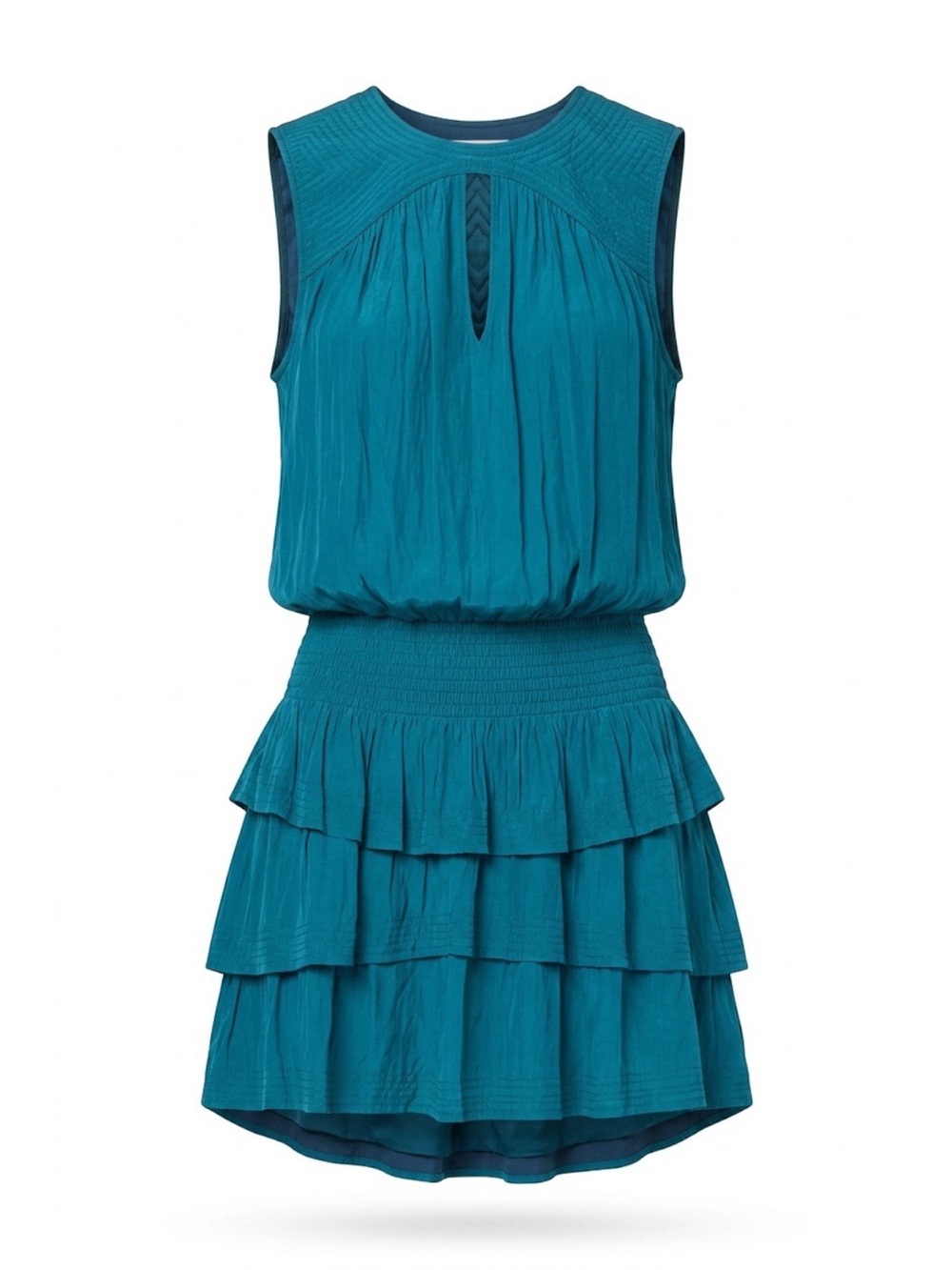 Ramy Brook Teal Sleeveless-mini Dress